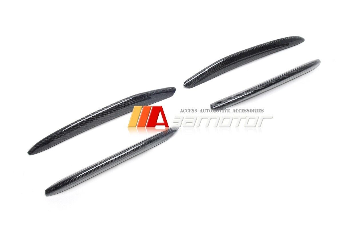 Carbon Fiber Front Fog Light Exterior Cover Trims Set fits 2022-2024 Mercedes W206 C-Class AMG