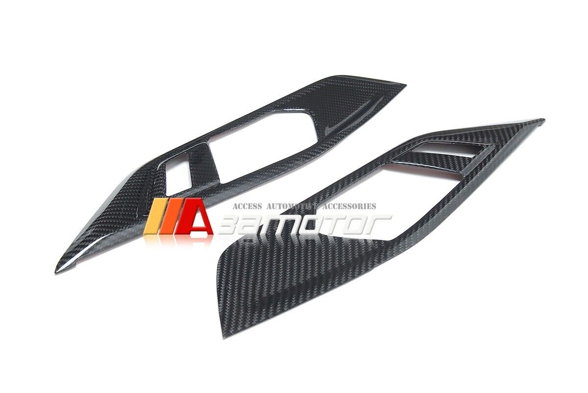 Dry Carbon Fiber Interior Door Handle Panel Trim Set fits 2021-2025 BMW G82 / G83 M4