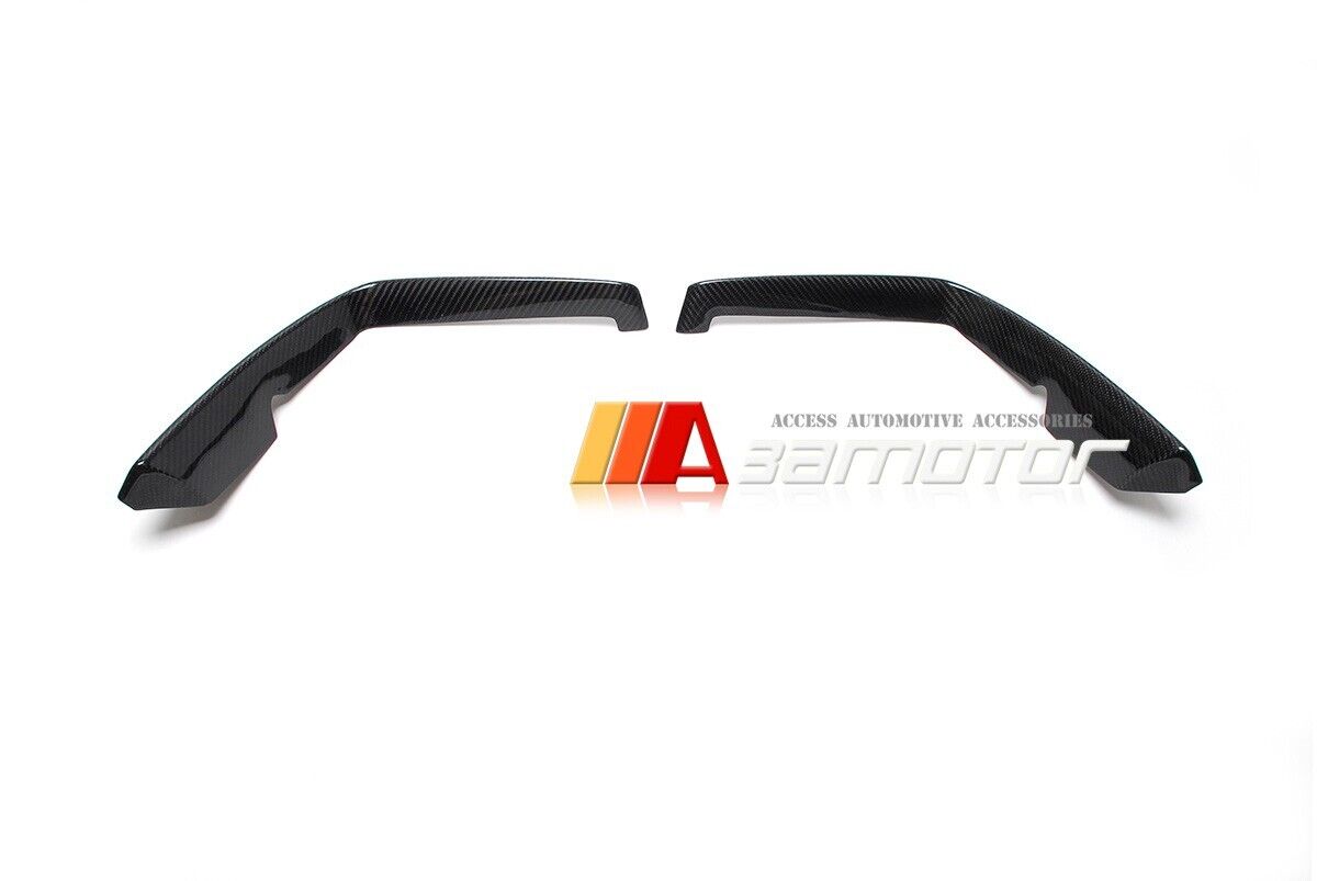 Carbon Fiber Front Side Bumper Trim Covers Set fits 2020-2024 Toyota Supra GR A90 A91