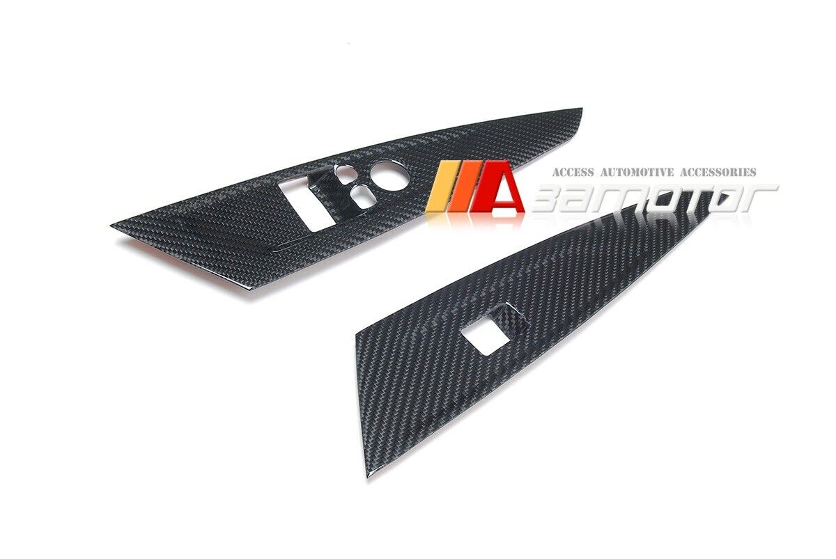 Dry Carbon Fiber Interior Window Switch Panel Trim Covers Set fits 2021-2024 BMW G82 G83 M4