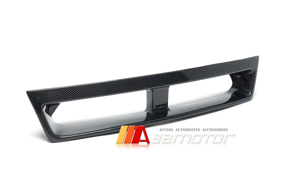 Carbon Fiber Front Bumper Center Duct Trim Cover fits 2008-2014 Subaru GRB WRX STI Wagon