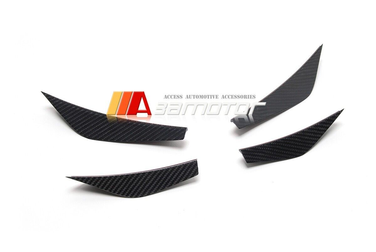 Dry Carbon Fiber Front Bumper Side Canards 4 PCS Set fits 2021-2025 BMW G80 M3 / G82 G83 M4