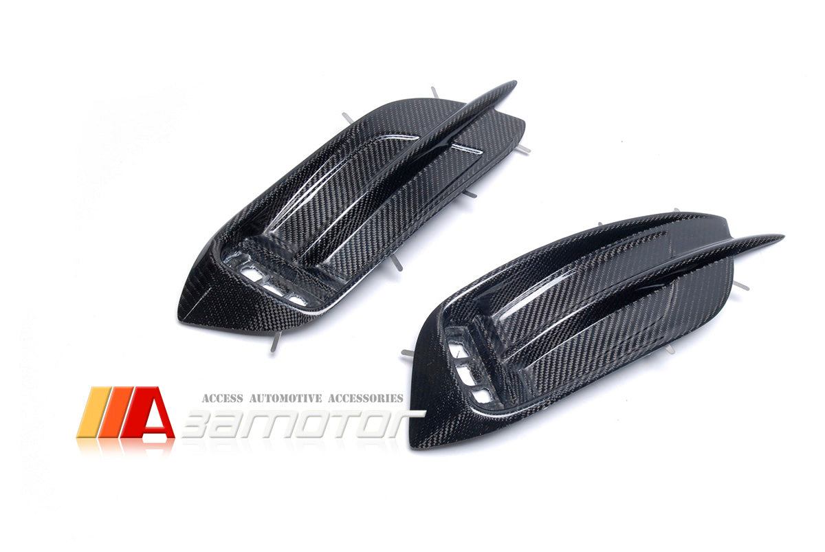 Carbon Fiber Rear Fog Lamp Light Covers Set fit for 2016-2021 HONDA Civic Sedan
