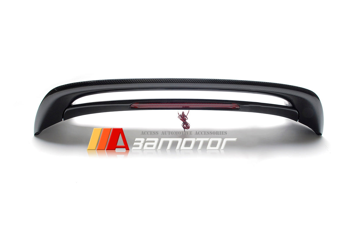 Carbon Fiber Roof Spoiler Wing fit for 2010-2013 Mazda 3 5-door Hatchback