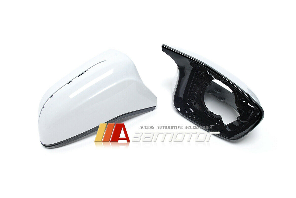 Replacement White Side Mirror Covers Set fits BMW G30 / G31 / G11 / G12 / G14 / G15