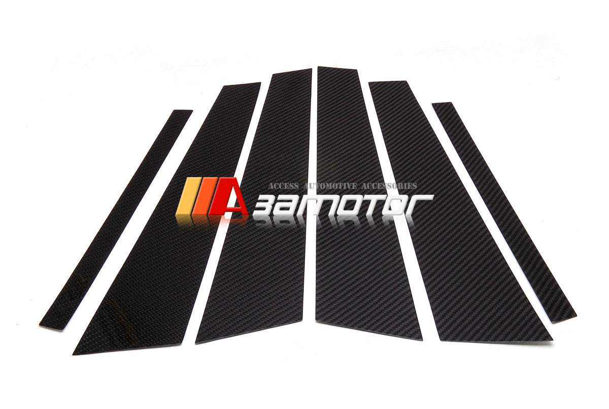 Carbon Fiber B Pillar Panel Trim Covers 6PCS Set fit for 2011-2016 BMW F10 5-Series Sedan / F10 M5