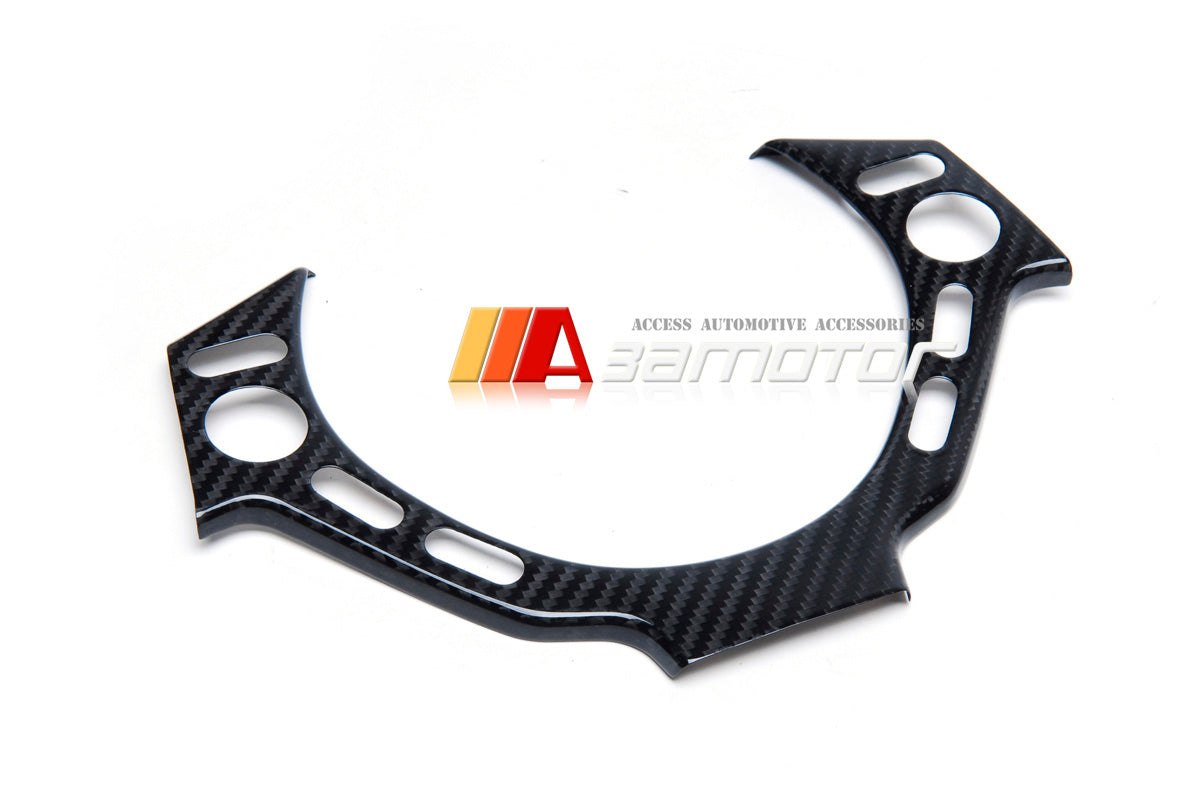 Dry Carbon Fiber Steering Wheel Center Trim Cover fit for 2008-2016 Nissan GT-R R35 CBA DBA