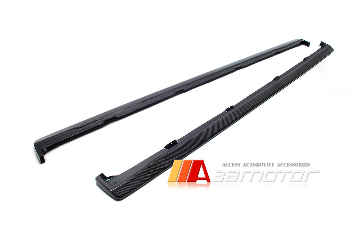 Carbon Fiber Side Skirt Extensions Set fit for Mitsubishi Lancer Evolution EVO 4 / 5 / 6