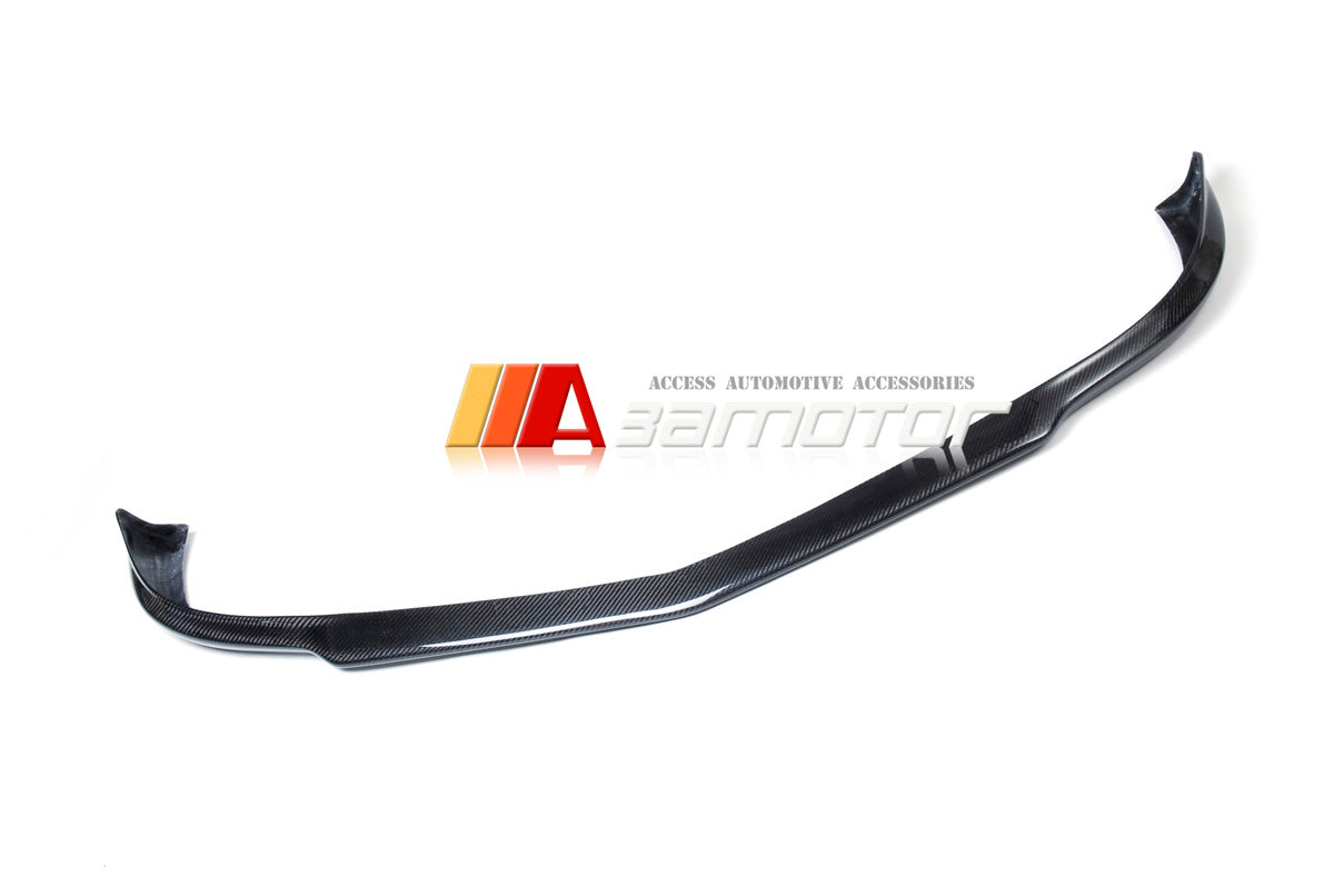 Carbon Fiber V front Bumper Lip Spoiler fit for 2008-2011 Mercedes W204 C63 Pre-Facelift AMG