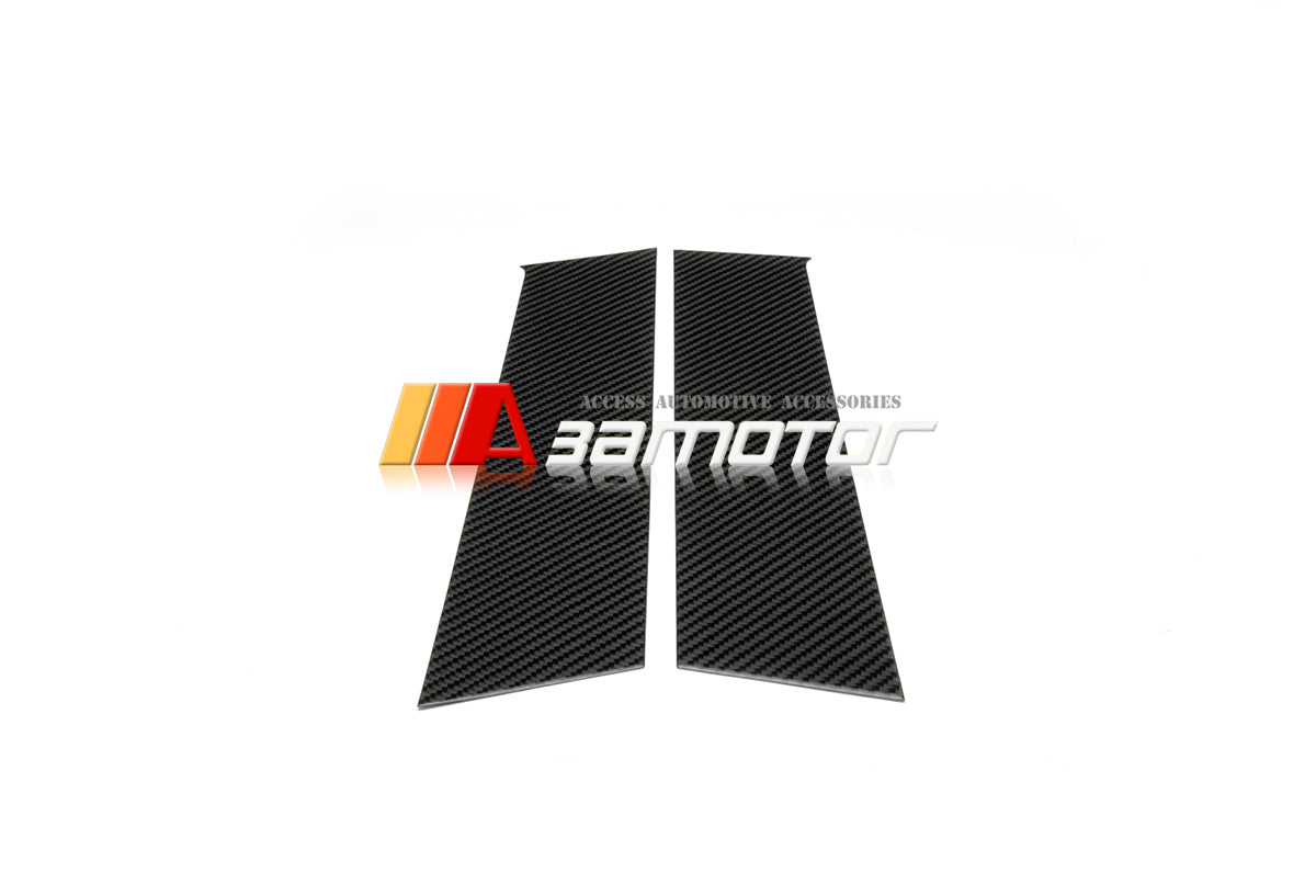 Carbon Fiber Door B Pillar Panel Trim Covers 2PCS Set fit for 2003-2008 Mazda RX-8