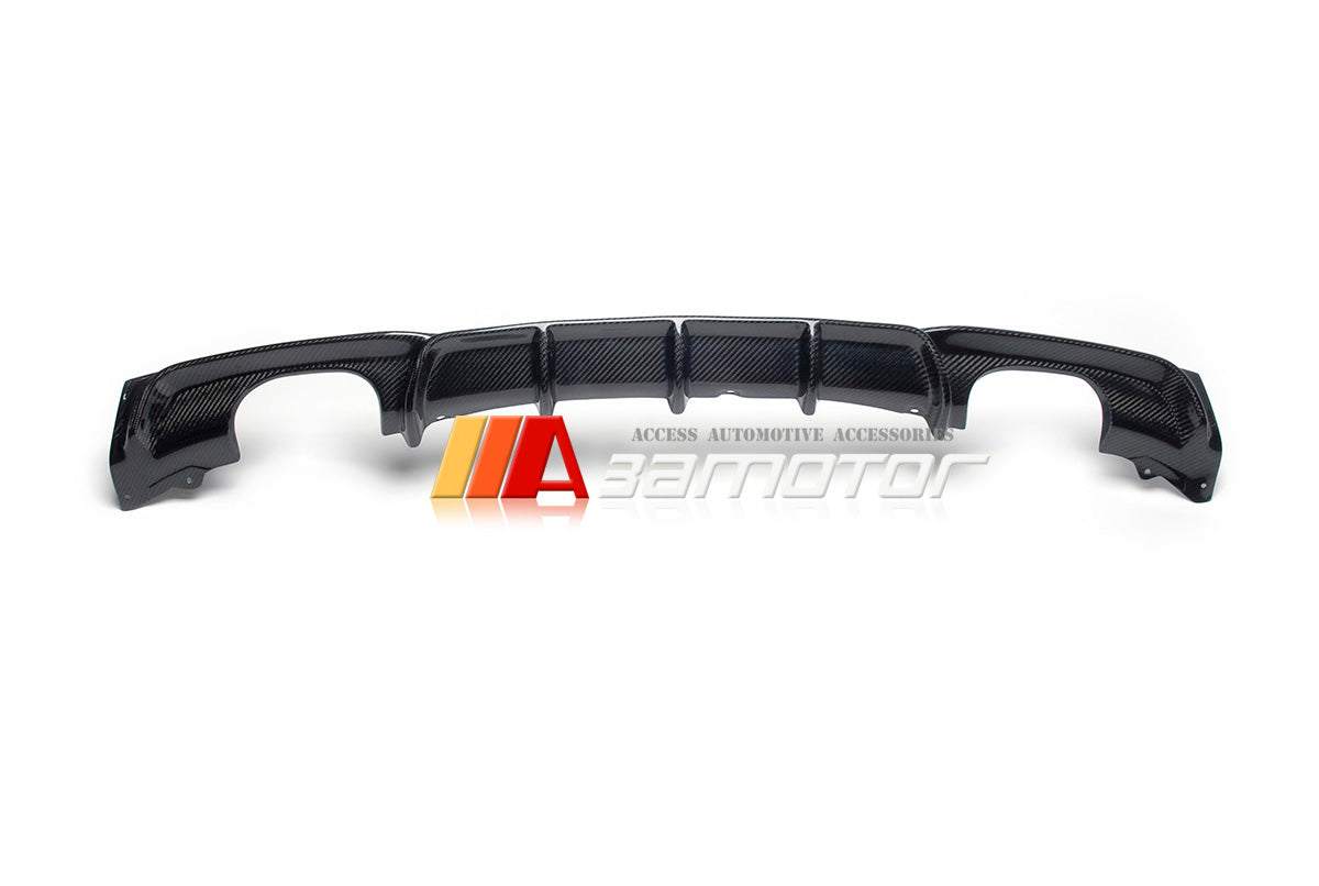 Carbon Fiber Rear Bumper Diffuser Quad fits 2012-2019 BMW F30 / F31 3-Series M Sport