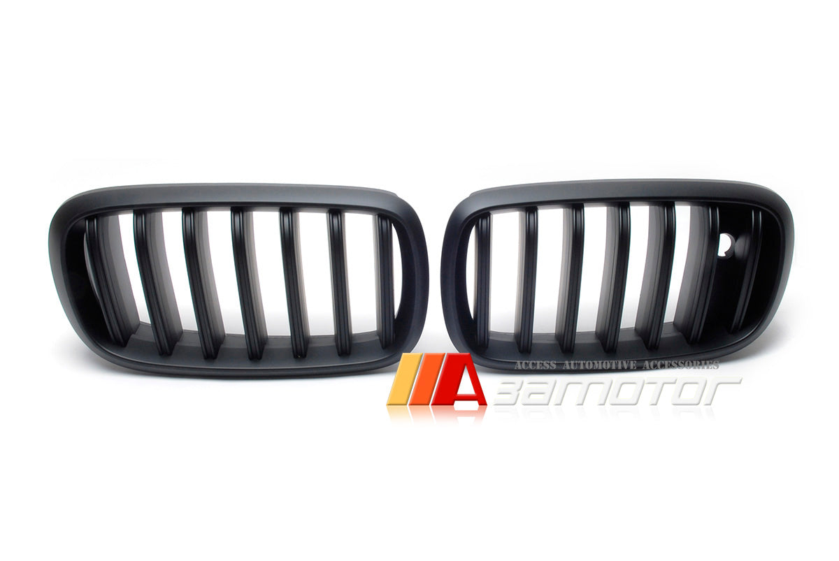 Matte Black Front Kidney Grilles Night Vision fit for 2014-2018 BMW F15 X5 X5M