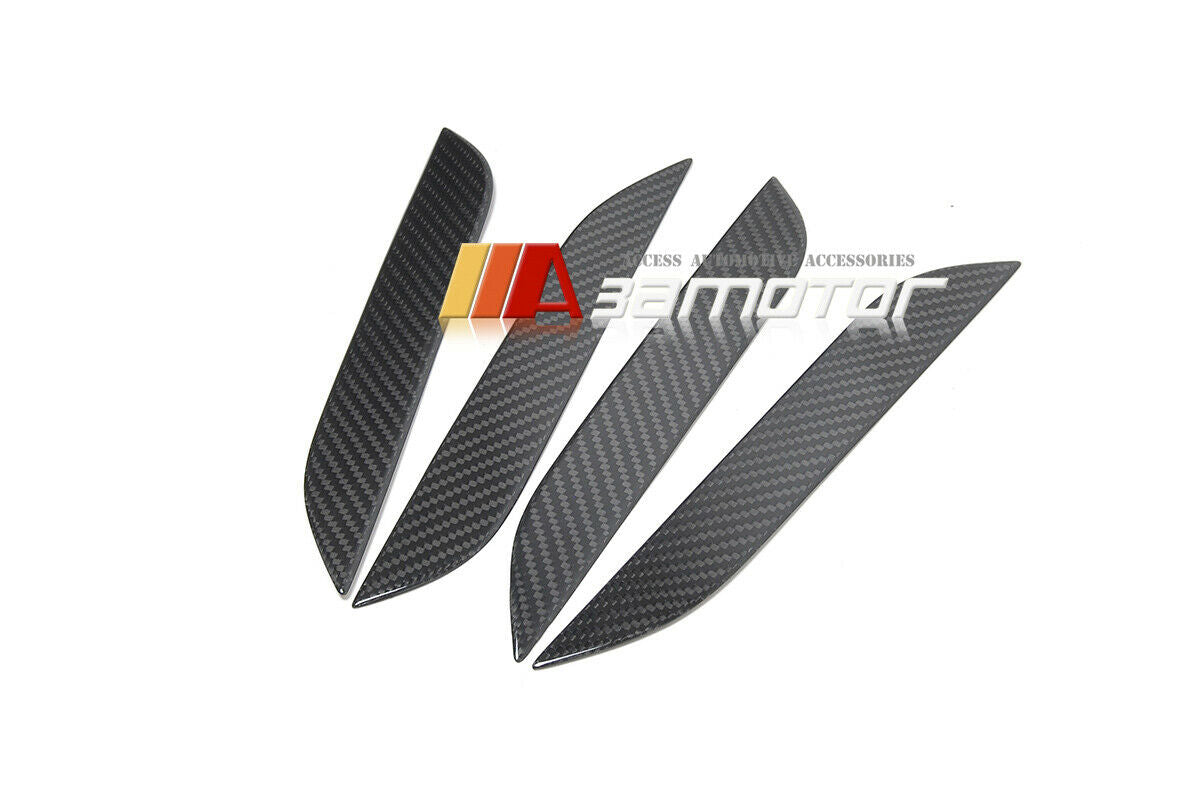 Dry Carbon Fiber Door Handle Covers Trim Overlay Set fit for 2012-2023 Tesla Model S
