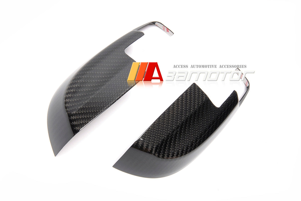 Carbon Fiber Door Side Lower Mirror Covers 2 PCS Set fit for 2015-2020 Subaru Impreza VAB STI WRX