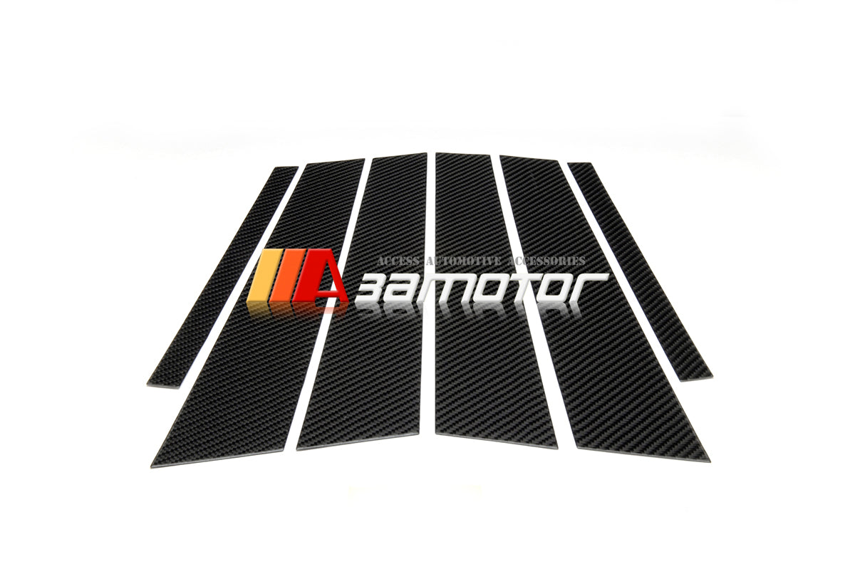 Carbon Fiber Door B Pillar Panel Trim Covers 6PCS Set fit for 2004-2011 BMW E87 1-Series Hatchback