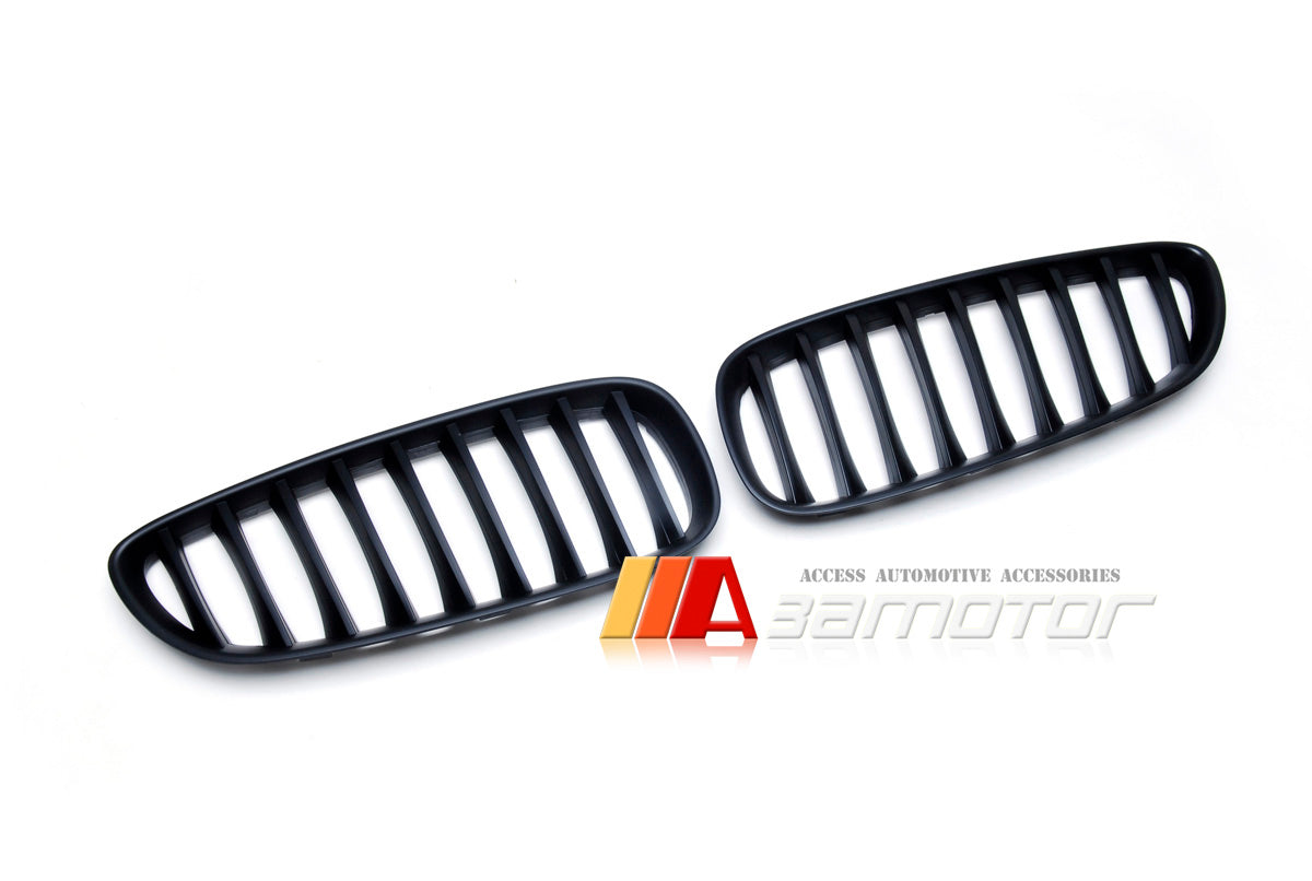 Matte Black Front Kidney Grilles Set fit for 2009-2015 BMW E89 Z4