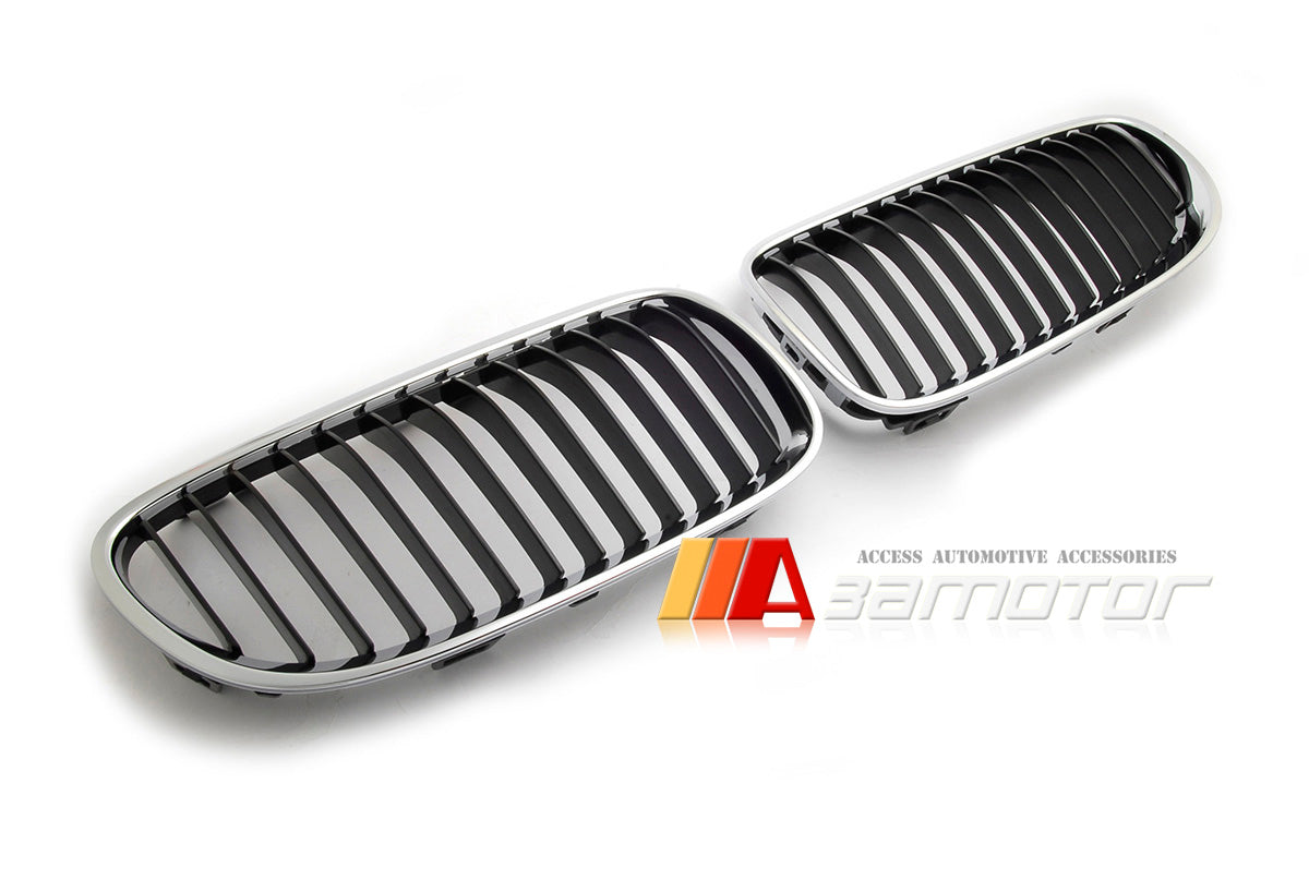 Chrome Front Kidney Grilles Set fit for 2011-2013 BMW E92 / E93 LCI 3-Series