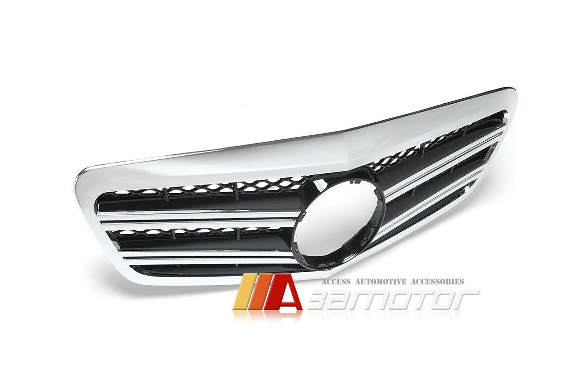 Front Hood Chrome Grille Black #040 fit for 2010-2013 Mercedes W221 Facelift S-Class