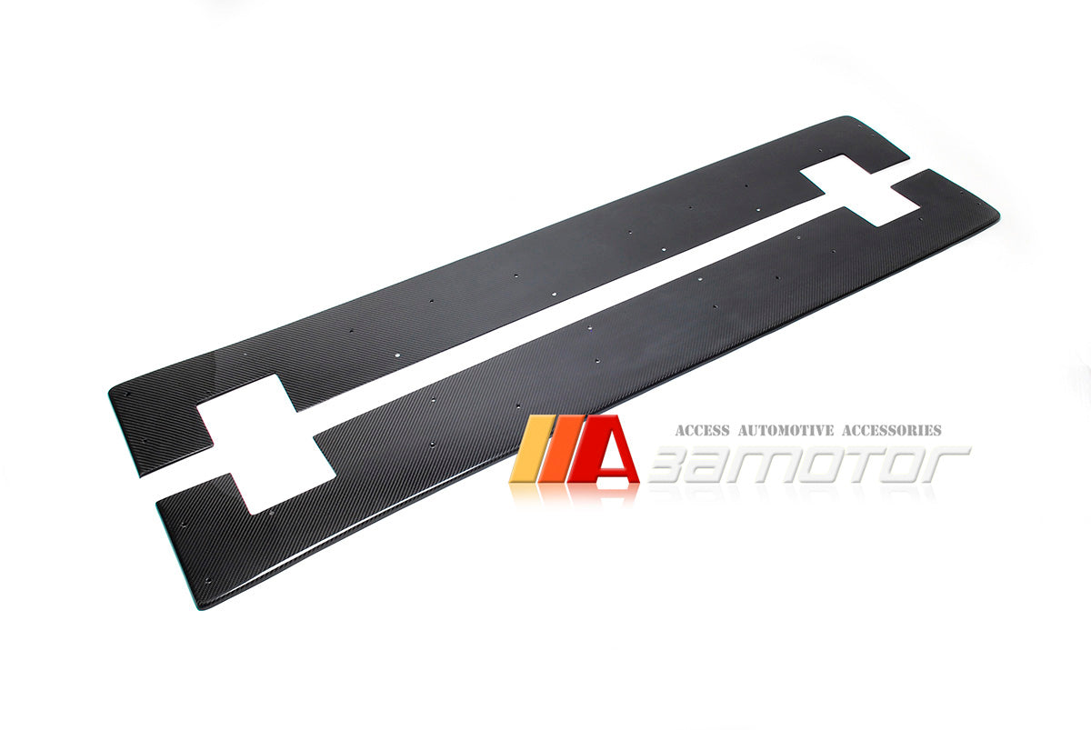 Carbon Fiber V Side Skirt Extensions Set fit for Mitsubishi Lancer Evolution X EVO 10