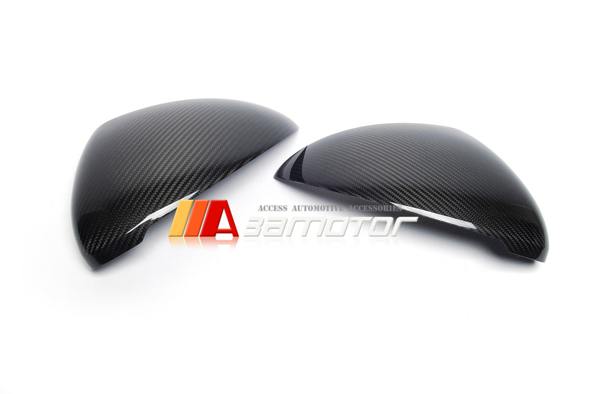 Carbon Fiber Side Mirror Cap Covers Set fit for 2015-2018 Porsche Cayenne S / Turbo / GTS