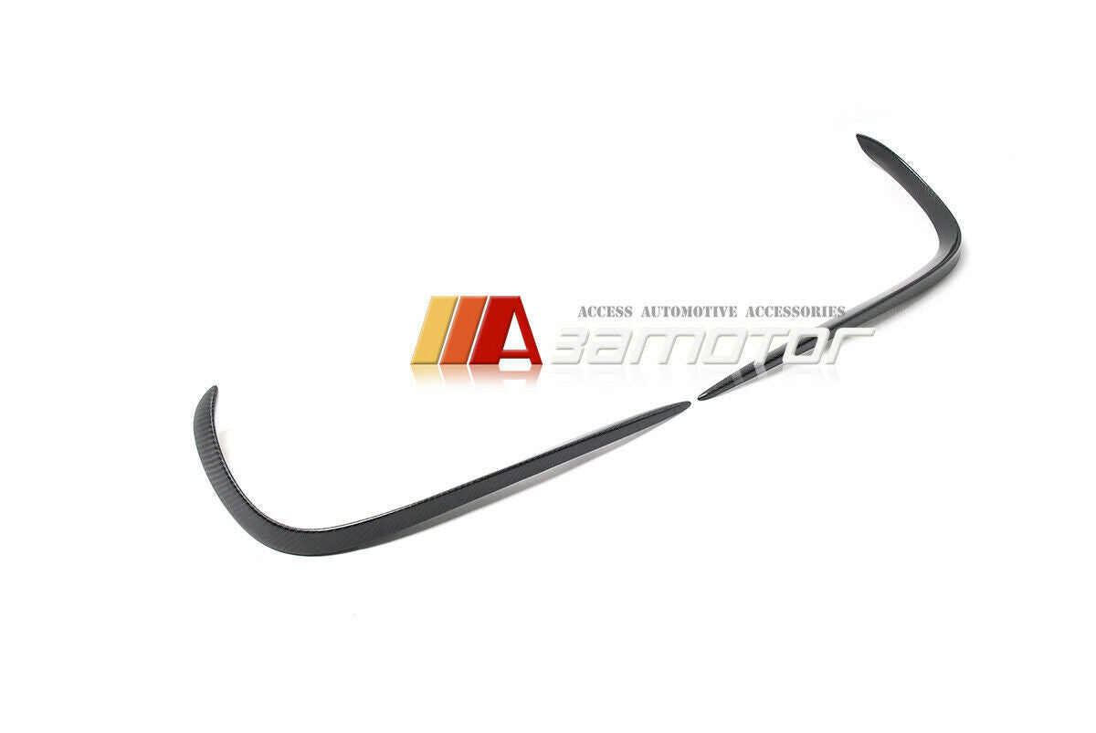 Carbon Fiber Front Bumper Fog Light Upper Trims Set fit for 2017-2020 Mercedes W213 E43 AMG