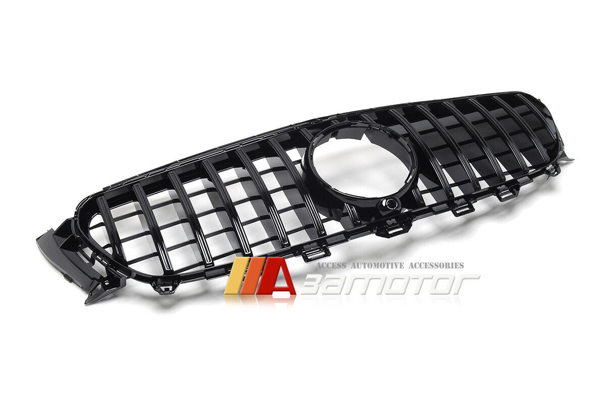 All Black GT Style Front Bumper Grille fit for 2016-2020 Mercedes W213 / S213 / C238 / A238 E-Class