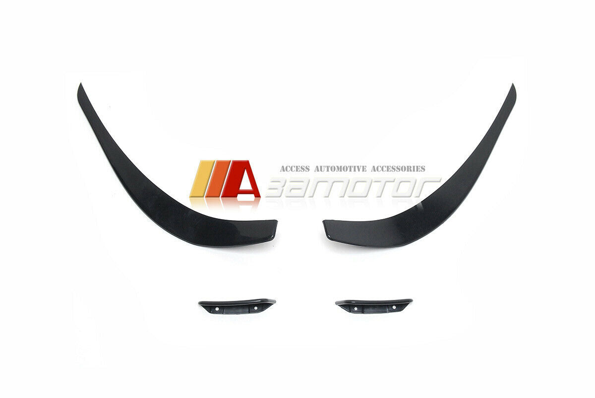 Front Bumper Side Trim Canard 4 PCS Set fit for 2014-2016 Mercedes W117 CLA AMG & CLA45