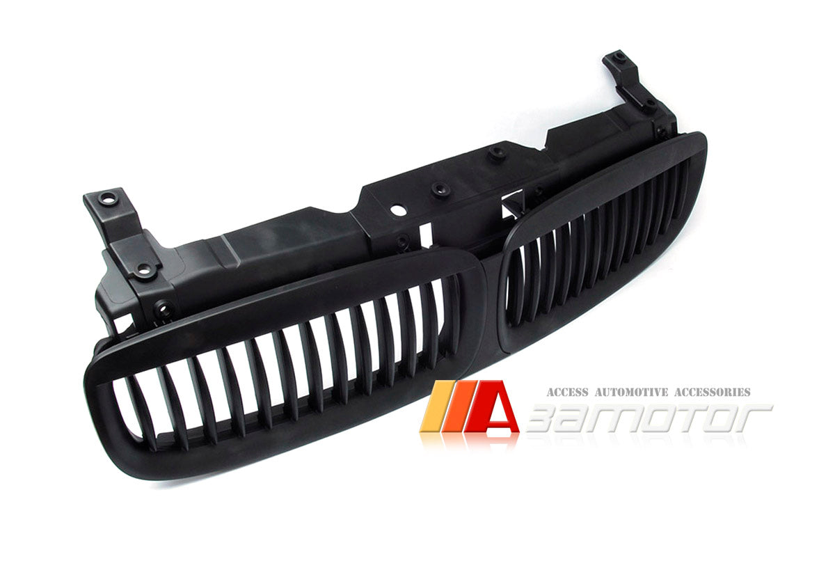 Matte Black Front Kidney Grilles Set fit for 2002-2005 BMW E65 / E66 Pre-LCI 7-Series
