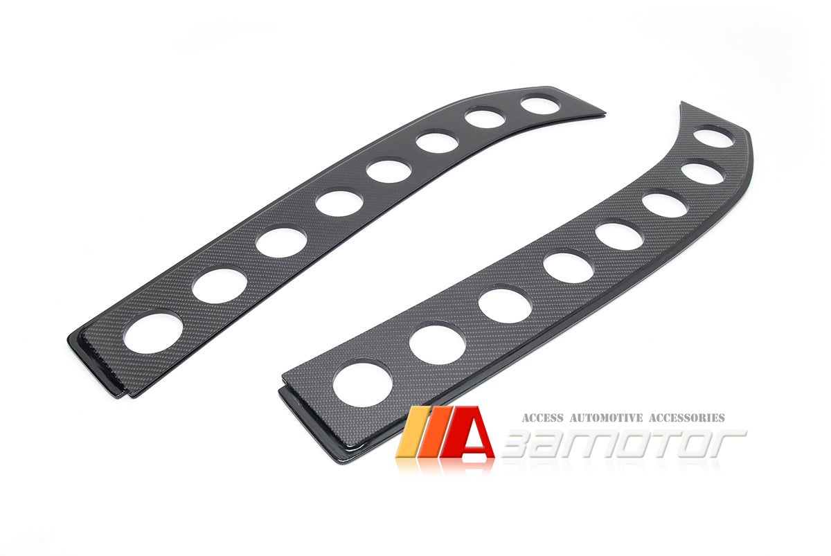 Carbon Rear Window Vent Trim Visor Set fit for Mitsubishi Evolution Lancer EVO 7 / 8 / 9 CT9A