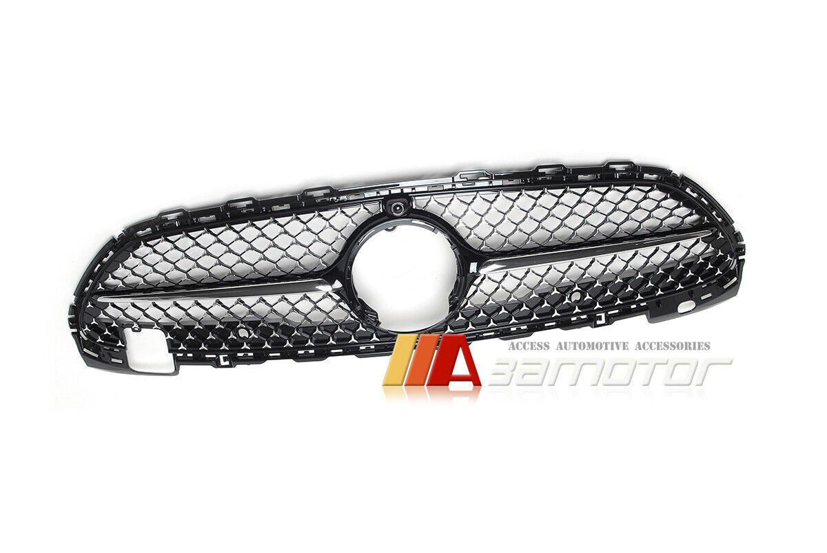 Black Diamond Style Front Grille fit for 2021-2023 Mercedes W206 / S206 / C206 / A206 AMG C-Class