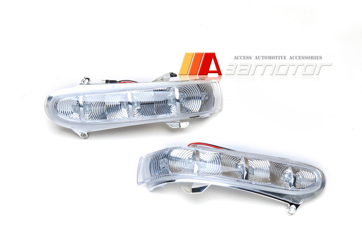 LED Door Side Mirror Signal Lights Set Amber fit for 1998-2002 Mercedes W220 S-Class