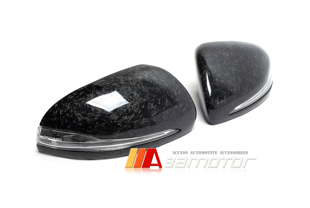 Replacement Forged Carbon Side Mirror Covers fit for Mercedes W205 C-Class / W213 E-Class / W222 S-Class