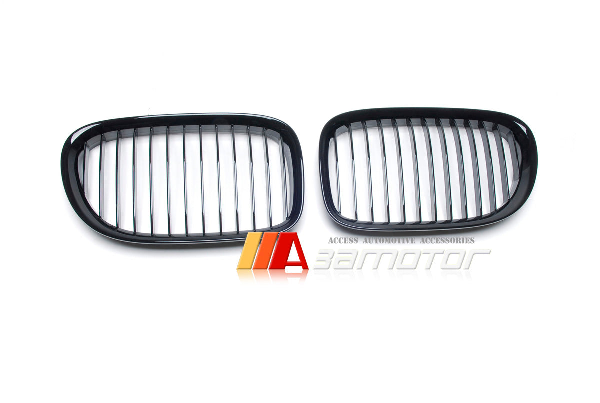 Gloss Black Front Kidney Grilles Set fit for 2009-2015 BMW F01 / F02 7-Series