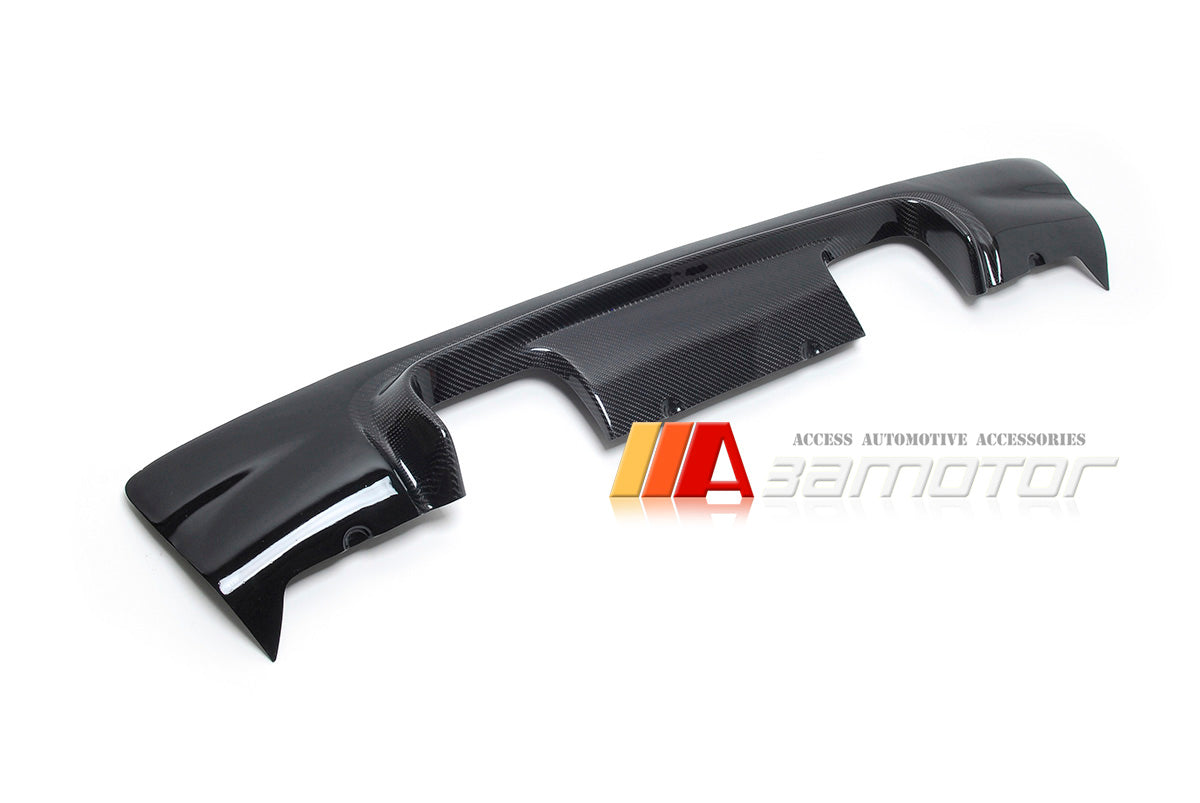 Carbon Fiber with Black Rear Bumper Diffuser fit for 2001-2006 BMW E46 M3