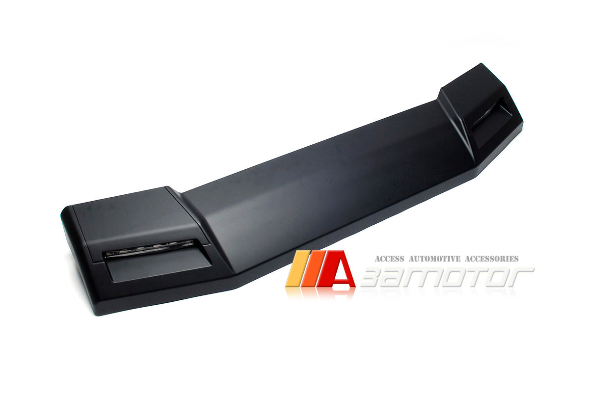 Matte Black 6x6 Front Roof Spoiler DRL + Indicator LED fit for 2013-2018 Mercedes W463 G-Class