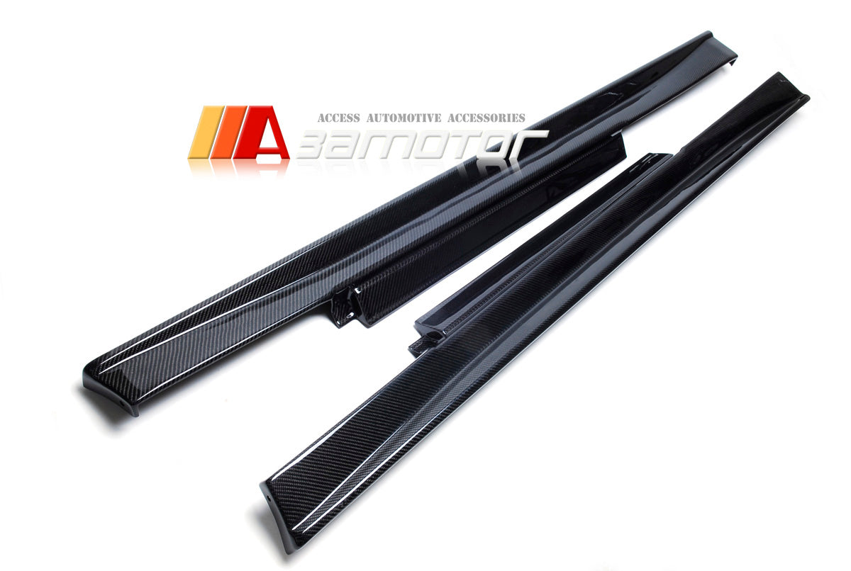 Carbon Fiber Z Side Skirts 2PCS Set fit for 2008-2016 Nissan GT-R R35 CBA DBA