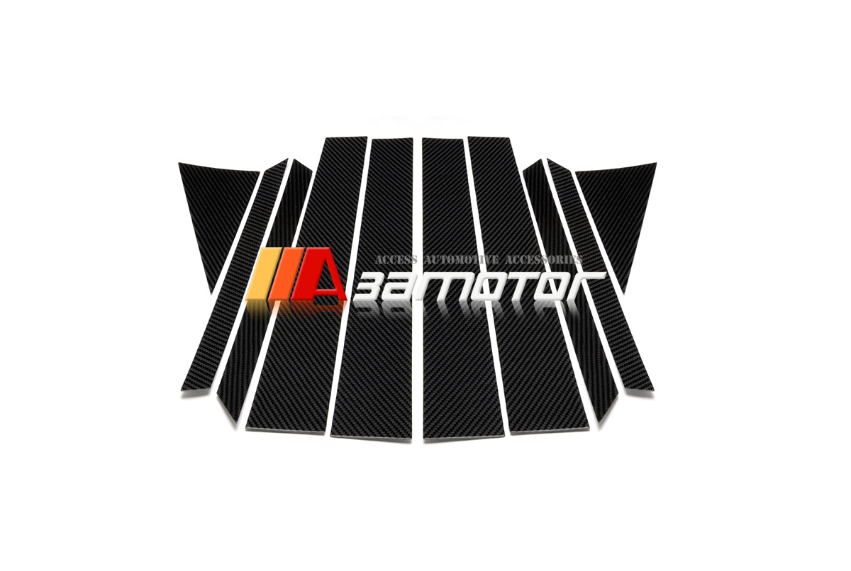 Carbon Fiber Door B Pillar Panel Trim Covers 10PCS Set fit for 2003-2008 Infiniti FX35