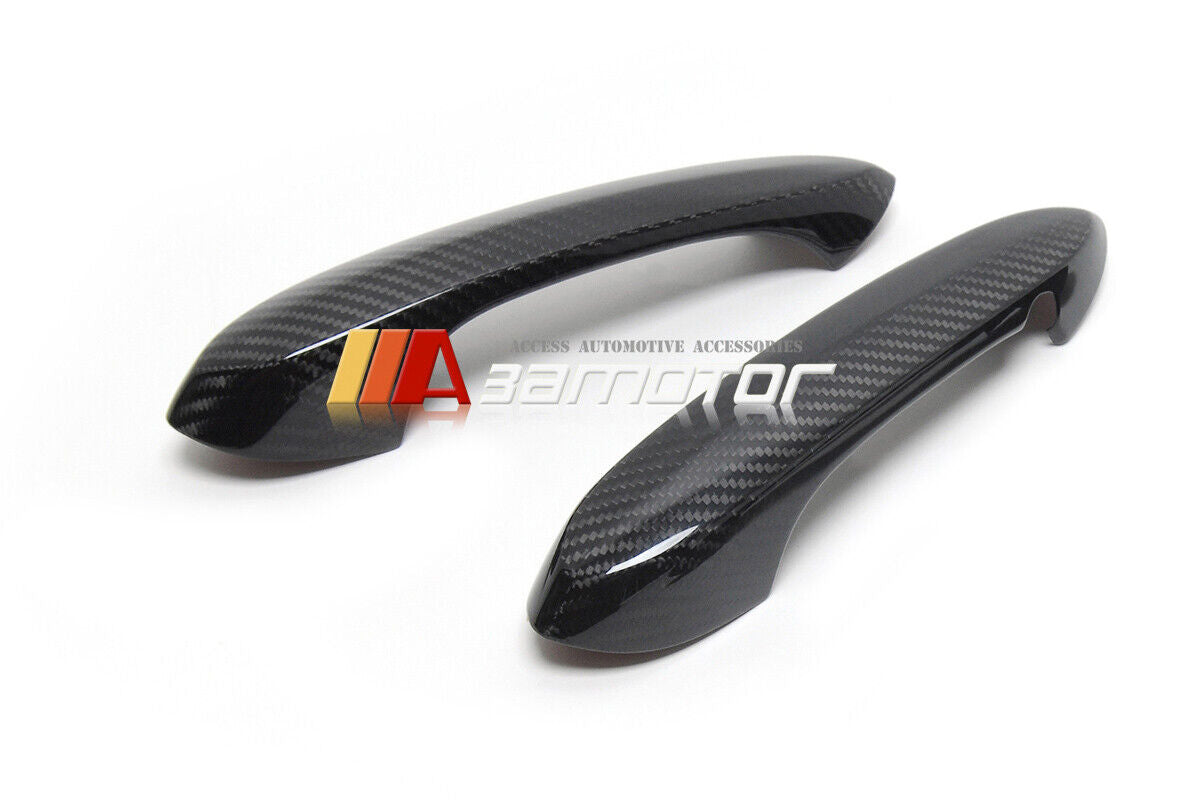 Dry Carbon Fiber Door Handle Trim Cover 2PCS fit for BMW G14 / G42 / G22 / G82 M4 / F91 M8