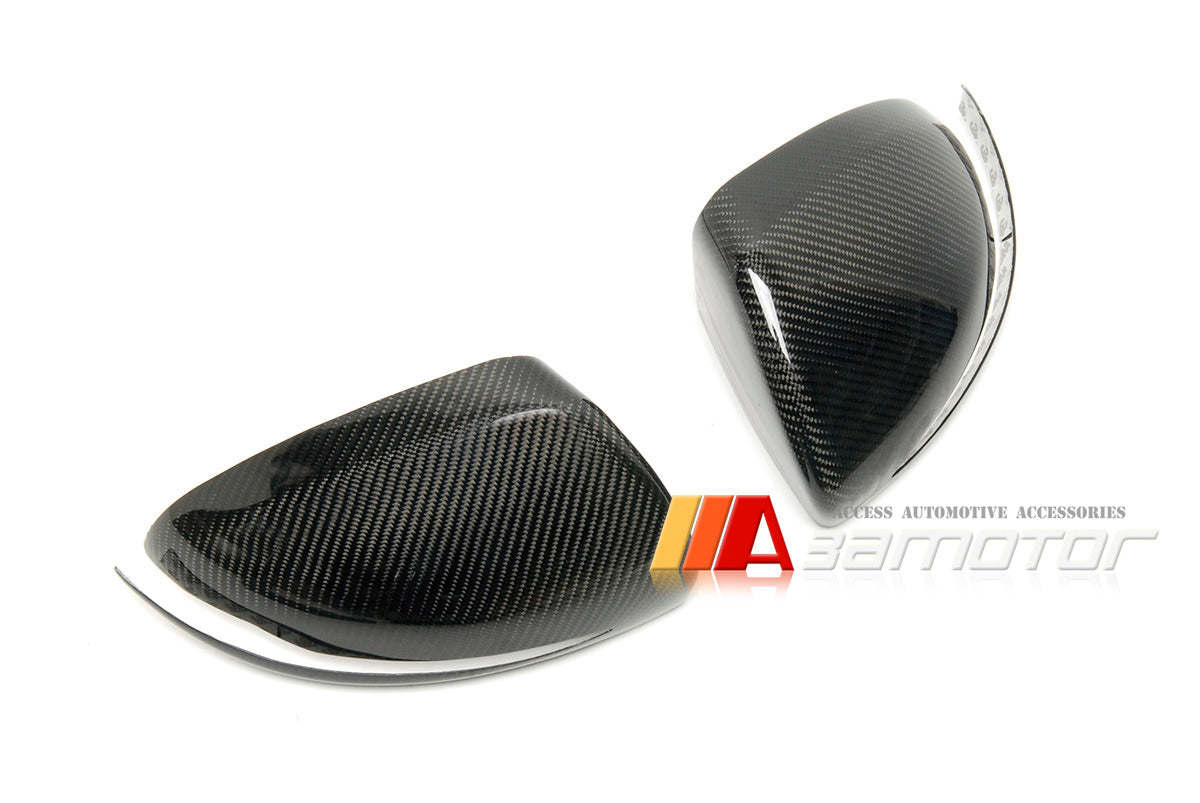 Carbon Fiber Side Door Mirror Trim Covers Set fit for Mercedes W205 C-Class/ W213 E-Class/ W222 S-Class
