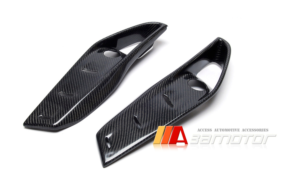 Carbon Fiber Front Bumper Add-Ons Upper Splitters Cover fit for 2014-2018 BMW X5M F85 X6M F86
