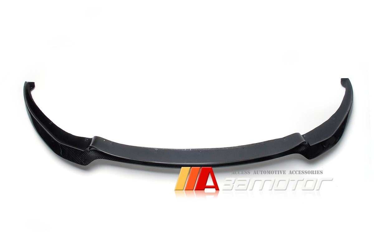 Carbon Fiber V Front Bumper Lip Spoiler fit for 2012-2018 BMW F12 M6 / F13 M6 / F06 M6 Grand Coupe