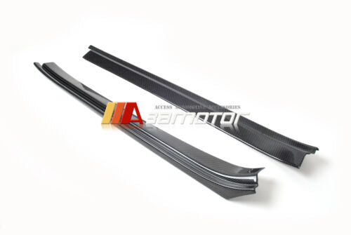 Carbon Fiber Door Sill Scuff Plate Insert Trim Set fit for 2020-2023 Toyota Supra GR A90 A91