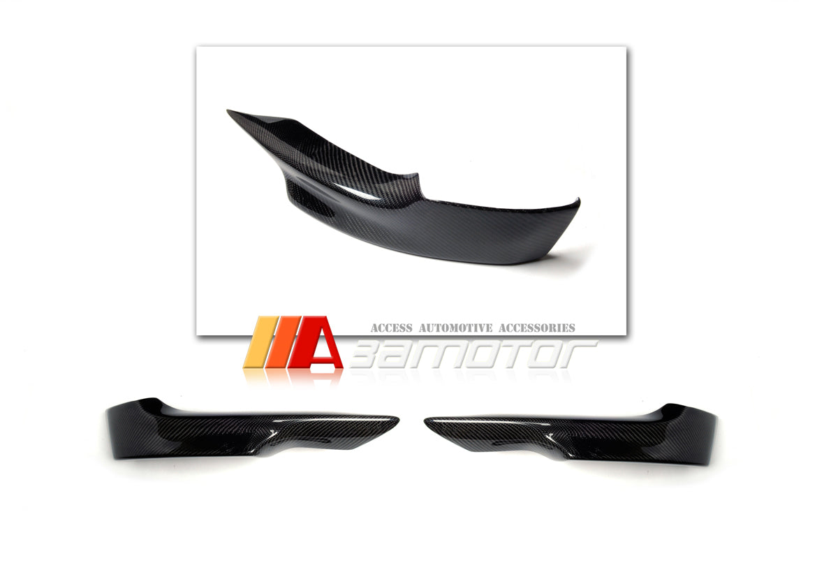 Carbon Fiber Front Bumper Splitters Set fit for 2006-2009 BMW E92 / E93 3-Series Pre-LCI M Sport