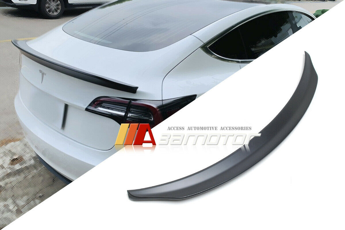 Matte Black Duckbill Rear Trunk Spoiler Wing fit for 2017-2023 Tesla Model 3