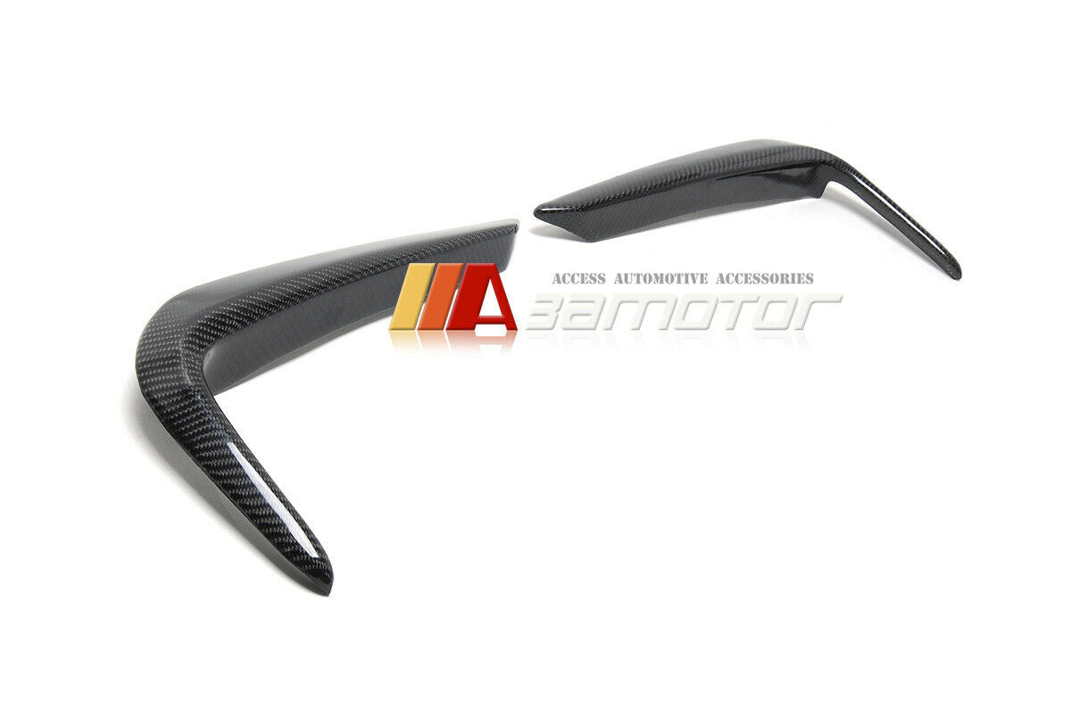 Carbon Fiber Front Bumper Trim Splitters Set fit for 2018-2020 BMW G30 Pre-LCI M Sport
