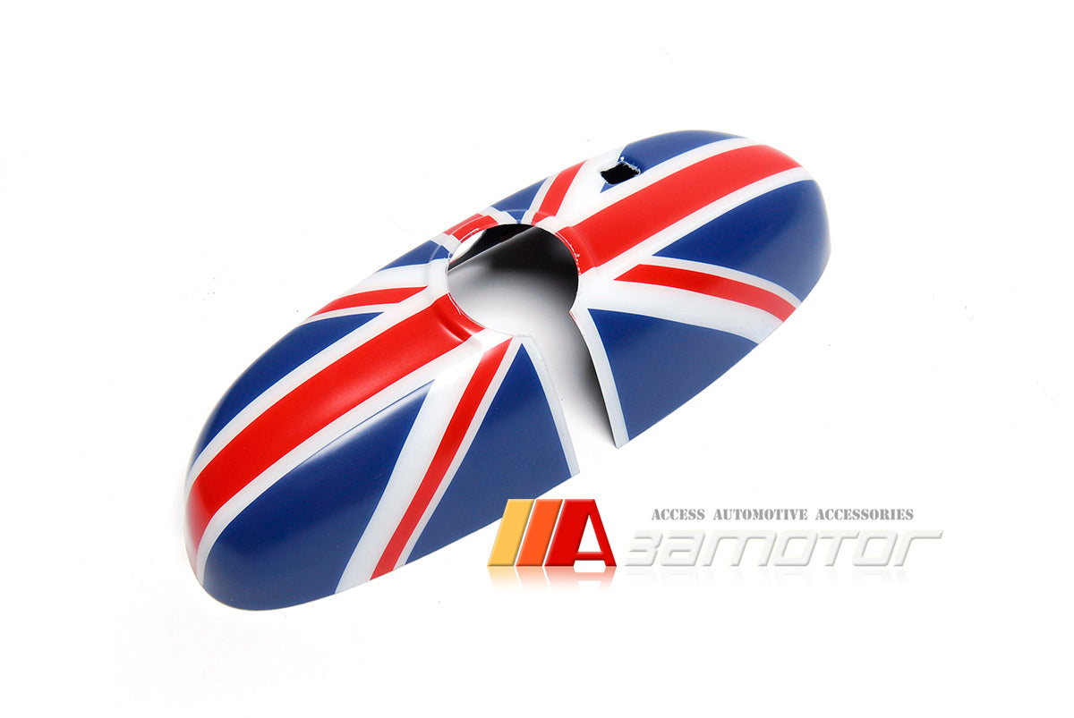 Red Union Jack Rear View Mirror Cover fit for MINI Cooper F55 / F56 / F54 / F57 with Auto Dim