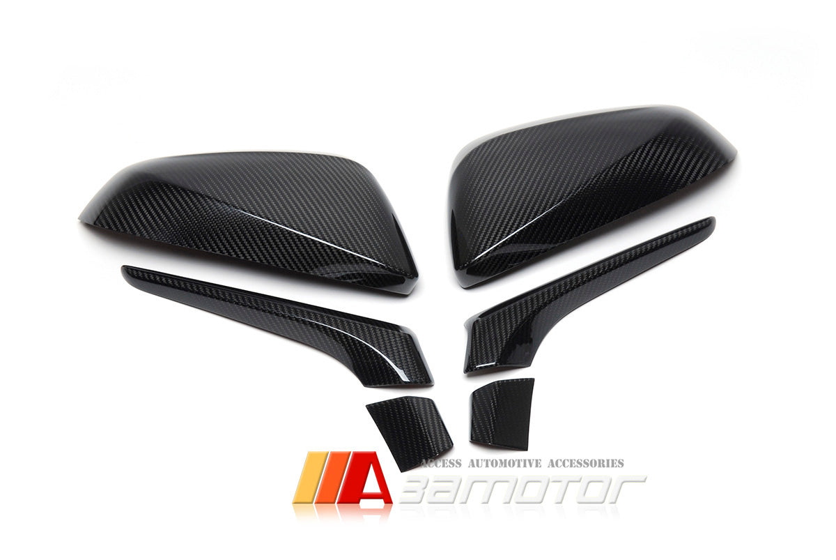 Carbon Fiber Door Side Mirror Covers 6PCS Set fit for 2015-2018 Lexus NX 200t 300h