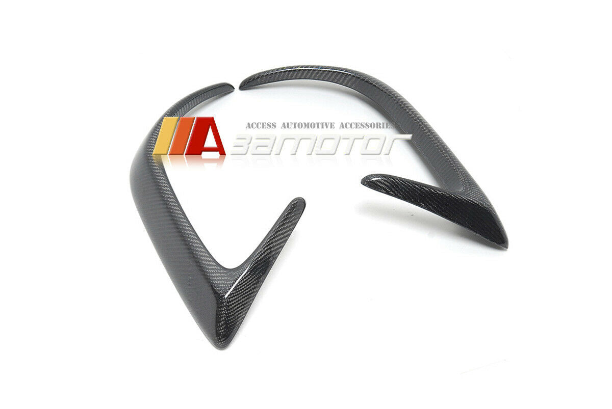Carbon Fiber Rear Bumper Vent Canards Set fit for 2015-2021 Mercedes C205 C63 AMG Coupe