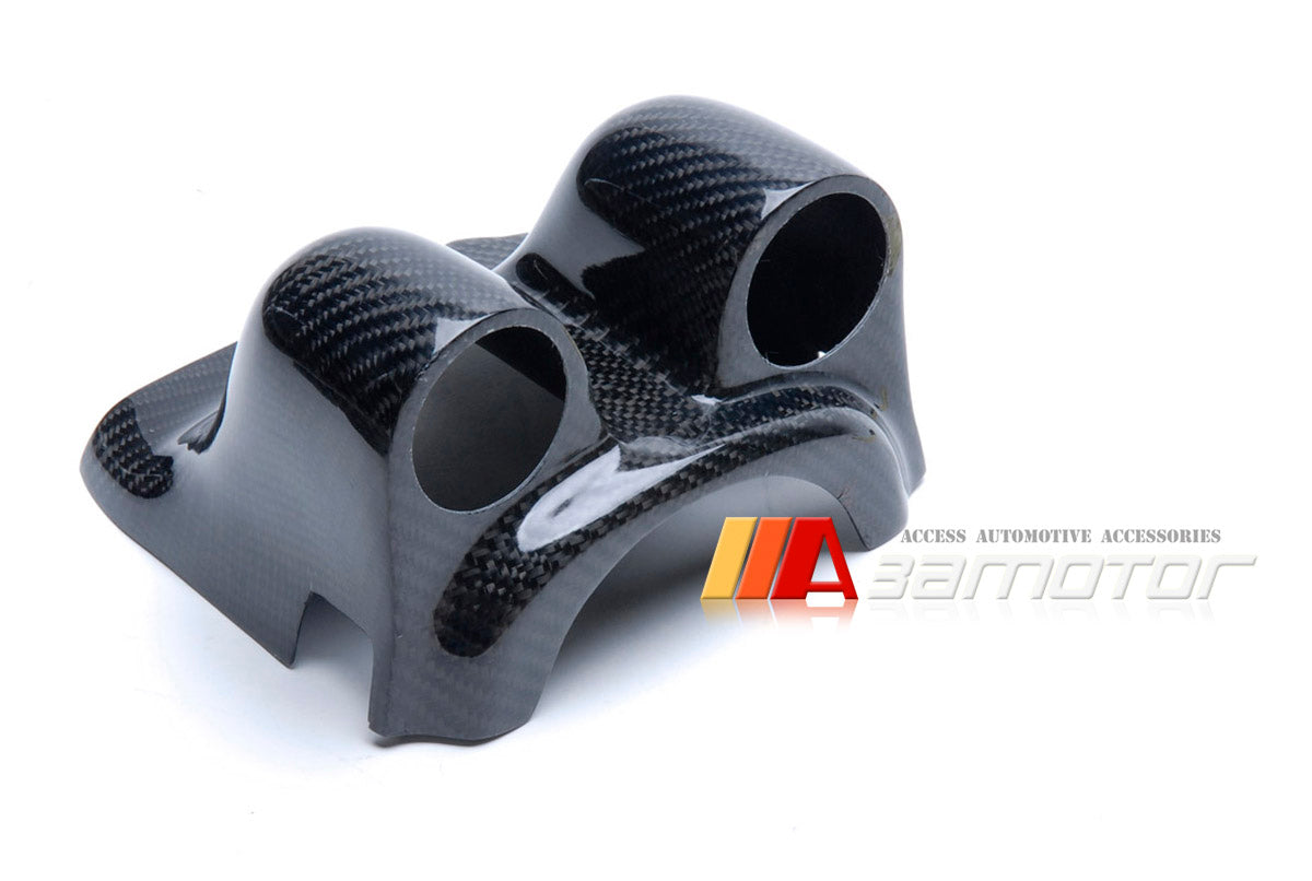 Steering Wheel Carbon Fiber Gauge Pod Dual fits Mitsubishi Lancer Evolution EVO 7 / EVO 8 / EVO 9