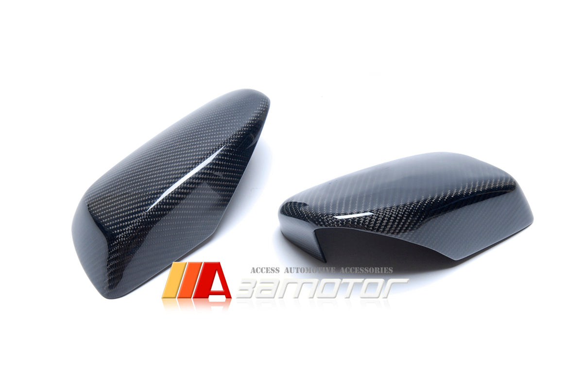 Replacement Carbon Fiber Side Mirrors Set fit for 2004-2007 BMW E60 / E61 Pre-LCI 5-Series & E63 / E64 Pre-LCI 6-Series